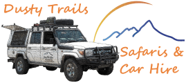 website logo Dusty Trails Safaris Namibia & Dusty Car Hire Namibia