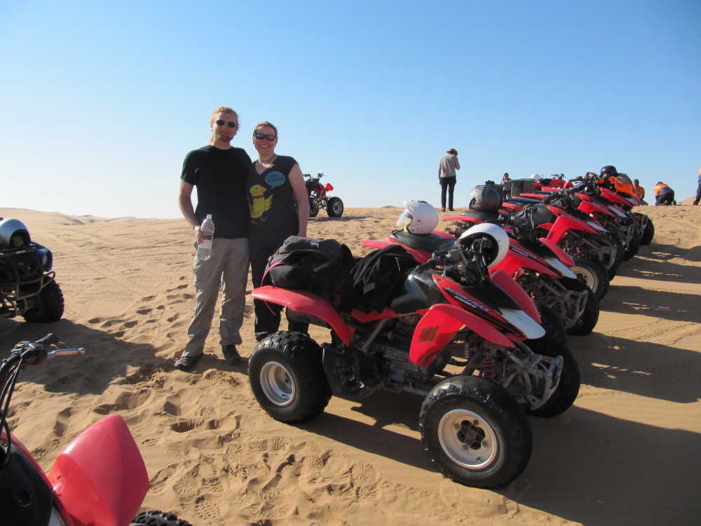 quad tour in dunes near Swakopmund - Dusty Trails Safaris Namibia & Dusty Car Hire Namibia