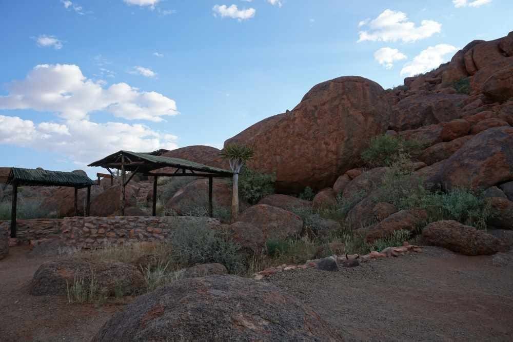 campsite of Greenfire Lodge in NamibRand private game reserve - Dusty Trails Safaris Namibia & Dusty Car Hire Namibia