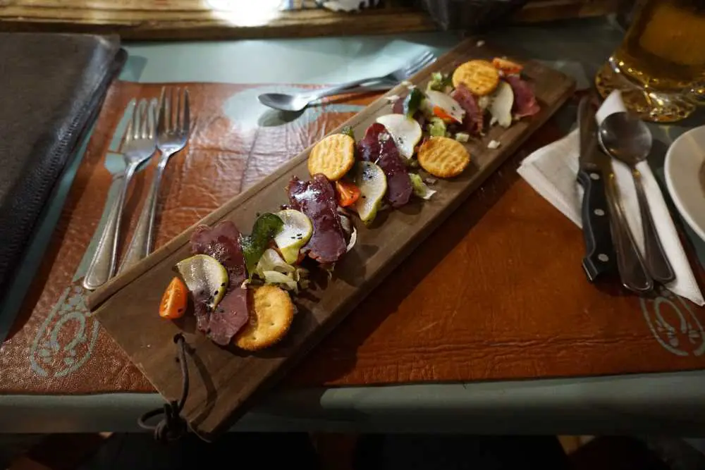 delicous starter in the restaurant of Klein Aus Vista - Dusty Trails Safaris Namibia & Dusty Car Hire Namibia