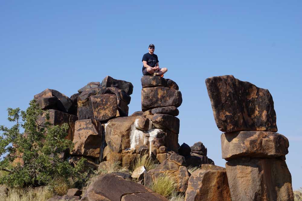 hiking and climbing is permitted at Mesosaurus Fossil Campsite - Dusty Trails Safaris Namibia & Dusty Car Hire Namibia