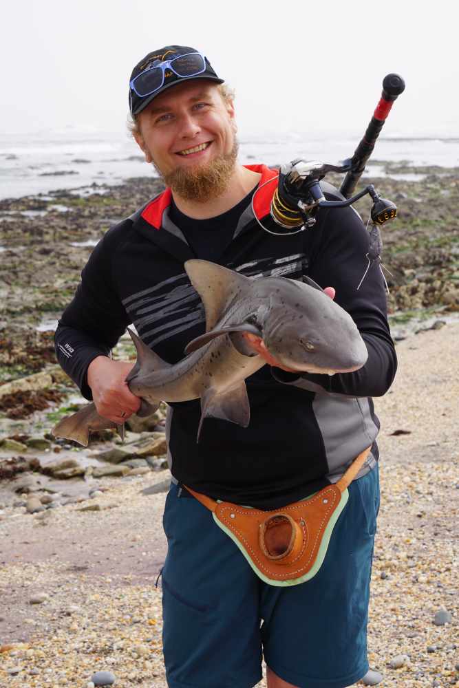 spotted shark fishing success at Mile 14