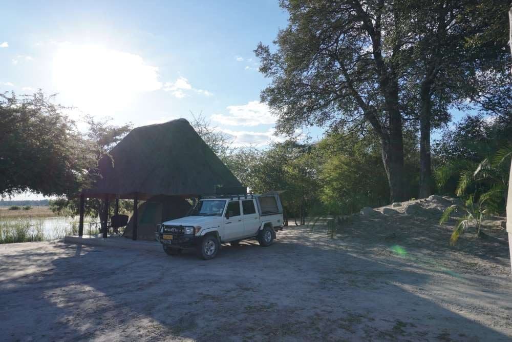 Camp Kwando Bush Camp - Blick auf Zeltplatz 4